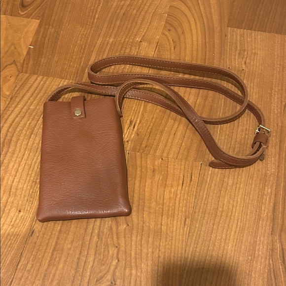 Other - Brown Leather Crossbody Bag